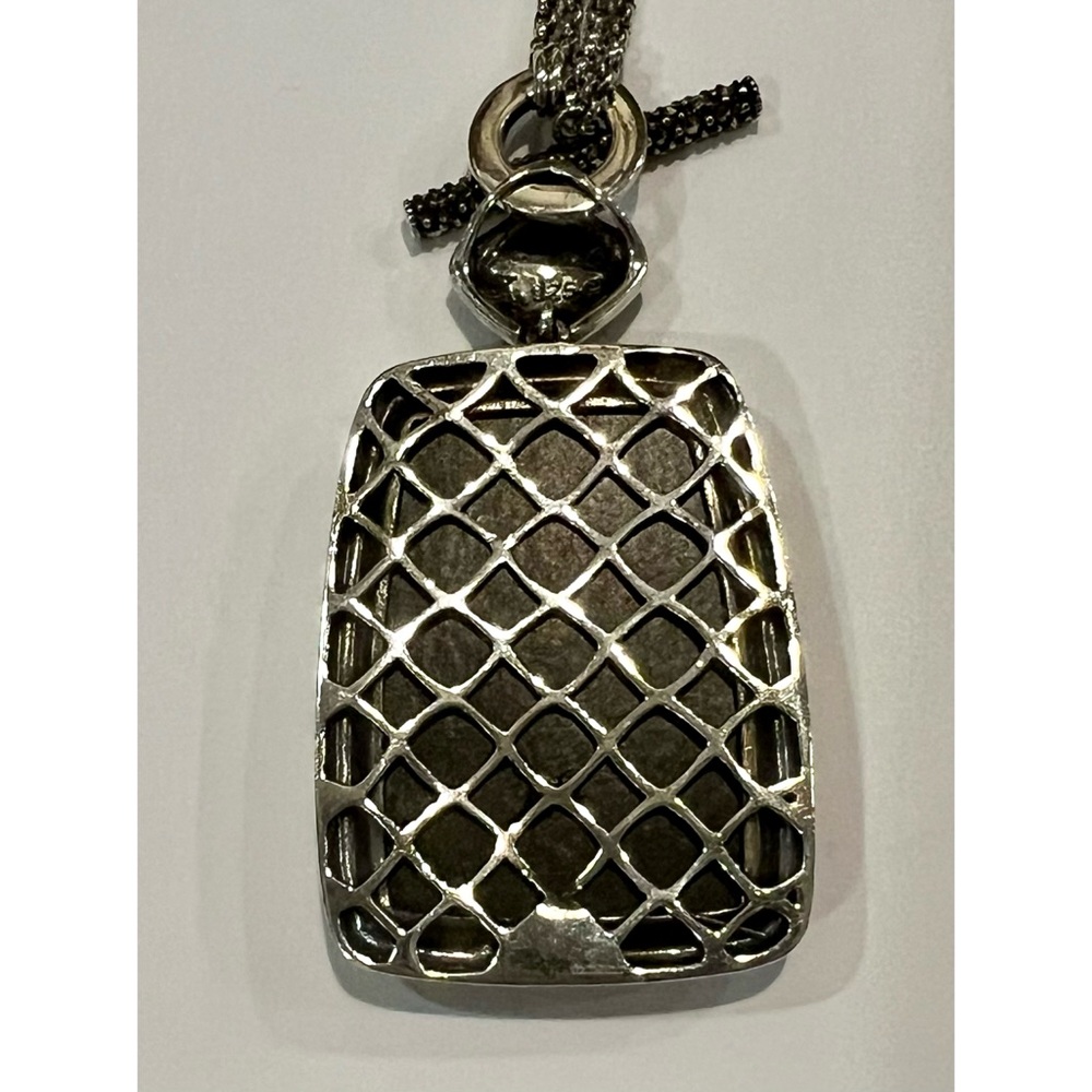Judith Jack Abalone Pendant Necklace Sterling Silver 925 Marcasite - Picture 8 of 12